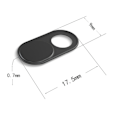 Miniatyrbild 3 av 5: Datorkameraöverdrag - 3 stycken metallwebbkameraöverdrag - Mycket tunt kameraöverdrag - Laptopwebbkameraöverdrag - Passar smartphones, bärbara datorer och surfplattor (3 färger)