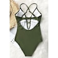 Miniatyrbild 3 av 5: Fashion dam retro spetsbikini strand badkläder badkläder GRÖN M
