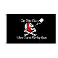 Miniatyrbilde 1 av 4: 90* 150cm 1 stk. Piratflagg Hodeskalleflagg Canvas Header Banner Polyester med messingmaljer Halloween Temafest Utendørsdekorasjon