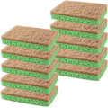 Miniatyrbild 1 av 5: Naturlig skrubbsvamp Eco Freindly växtbaserade rengöringssvampar Biologiskt nedbrytbara icke-repande disksvamp Längs 10-pack 11*7*2,3cm Grön