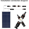 Miniatyrbillede 3 af 5: Solcelle PV Sikringskontakt 1000V DC IP67 Vandtæt Fotovoltaisk Sikringsholder Solsikring til Solcelle PV System (Størrelse: 15A)