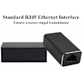 Miniatyrbild 4 av 5: RJ45-koppling, metallhölje RJ45 hona till hona Ethernet-förlängning, LAN-kontakt Inline-nätverkskontakter för Cat7 / Cat6 / Cat5e / Cat5 Ethernet-kabel (2-pack) Svart