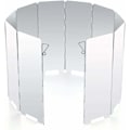 Miniatyrbillede 1 af 5: Aluminium Foldbar Vindskærm, 10 Plader Bærbar Camping Vindskærm C