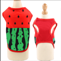Miniatyrbilde 3 av 5: Pet Vest Vår Og Sommer Bomull Tegneserie Trykk Klær Teddy Bear Mesh Pustende Vest For Små Mellomstore Hunder Katt-vannmelon bilde, størrelse L