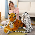 Miniatyrbild 2 av 5: Livsliknande Tiger Gosedjur-50cm