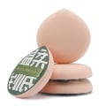 Miniatyrbilde 1 av 5: Stor dråpeformet pudderpuff for pudderfoundation og concealer, sminkefiksering - sminkepuff for løst pudder, kosmetikk, 4 stk, 7,5*1,5 cm, grønn