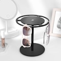 Miniatyrbild 3 av 5: 360° Roterande Solglasögonorganisatör - Svart Akryl Glasögonställ för 15 Glasögon - Bord/Nattduksglasögonhållare - Halksäkra Gummifötter