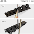 Miniatyrbild 3 av 5: 6 Pool Cue Rack, Billiard Stick Holder Väggmontering, Pool Table Rods Clip