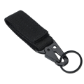 Miniatyrbilde 1 av 4: 5 stk beltekarabiner, nylonvev med nøkkelring anti-friksjon taktisk vest spenne 10 cm for utendørs, camping, fotturer, 10,5 * 2,5 cm