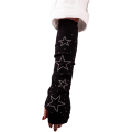 Miniatyrbilde 1 av 5: Armevarmere Strikkede Fingerløse Varme Hansker Med Tommelhull Arm Sleeve For Kvinner，38cm