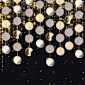 Miniatyrbillede 2 af 5: Papirguirlande Glitter Cirkelprikker, Til Bryllup Fødselsdag Jul