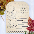 Miniatyrbild 2 av 5: Blomsterbladssamlartavlor, DIY handgjorda blomsterarrangemangstavlor, träblomsterhållare dekorationsbordprydnad, trä DIY blomsterställ
