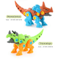 Miniatyrbillede 5 af 5: 4-delt dinosaur samlet pædagogisk legetøj