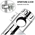 Miniatyrbild 3 av 4: Handhållen duschhållare, väggmonterad duschstång justerbar duschstång duschhållare Notch Grade ABS plast kromfinish, 25mm