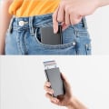 Miniatyrbillede 2 af 5: Sort kortholder med RFID-beskyttelse Aluminium rum sort