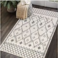 Miniatyrbild 4 av 4: Badrumsmatta 40 X 60 Cm Boho Marockansk Geometrisk Farmhouse Halksäker Badmatta Mjuk Mikrofiber Maskintvättbar Badmatta Golvmatta för Badrum Badkar