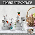Miniatyrbillede 2 af 5: Påskeæg Bunny Gave Sød Kanin Dekoration Ornamenter Børneværelse Des