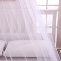 Miniatyrbilde 4 av 4: Sengehimmel for enkeltsenger til king size-senger, hjem og reise (hvit)