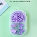 Miniatyrbillede 2 af 5: Papirclips og papirclips - 45 stk. papirclips papirclips - skrivebordsclips