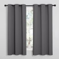 Miniatyrbilde 3 av 5: Soverom Isolerte Grommet Blackout Gardiner (2 Gardiner, 42\"W x 63\"L, Grå)