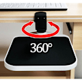 Miniatyrbillede 4 af 5: Klemme-på Musplatform - 360° Drejelig Ergonomisk Musmåtte - Justerbar Ergonomisk Håndledsstøtte Under Skrivebord - Til Hjemmekontor