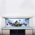 Miniatyrbillede 4 af 5: Akvariebaggrundsplakat, 3D PVC Vandtæt Klæbende Fisketank Sky Castle