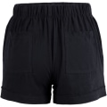 Miniatyrbillede 3 af 4: Dames Comfort Snørebånd Casual Elastisk Talje Lomme Shorts Sort L