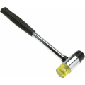 Miniatyrbilde 2 av 5: 25mm Rigging Hammer Dobbeltsidig Svart Plasthåndtak Gummihammer Diameter Dobbeltsidig Hammer Egnet for Verktøyrom