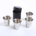 Miniatyrbilde 4 av 4: Snap Cups - Snapps Cups - 4-pak rustfritt stål sølv