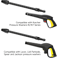 Miniatyrbillede 4 af 5: Snavs Blaster Lanse til Karcher, Roterende Dyse til Kärcher K2 K3 K4 K5 K7, Sprøjtelanse til Højtryksrenser Tilbehør