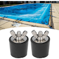 Miniatyrbild 5 av 5: 2 st pool vinterplugg, 25 mm vintergummiplugg pool vinterplugg expansionsplugg med metallbultar för att förhindra skador