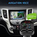 Pikkukuva 2 / 5: Auton Bluetooth Fm -lähetin, langaton mp3-soitin, jossa on kaksi USB-porttia, tukee Tf-korttia/usb-muistitikkua