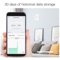 Miniatyrbild 5 av 5: Smart termometer hygrometer, inomhus temperatur- och fuktighetssensor med app-avisering via Tuya-app / Smart Life Gateway (1 st)