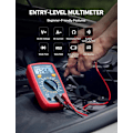 Miniatyrbillede 2 af 5: Digital Multimeter Tester 2000 Tællinger med DC AC Voltmeter og Ohm Volt Amp Meter; Måler Spænding, Strøm, Modstand, Kontinuitet og Diode, Blå