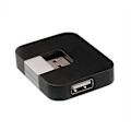 Miniatyrbild 3 av 5: Roterande USB 2.0-hub USB till USB-splitter (Svart)