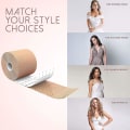 Miniatyrbilde 4 av 5: Tape Hudfarge (Push Up Bryst) Kinesiologi Tape Kroppstape, Brysttape, BH-Tape