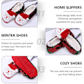 Miniatyrbild 4 av 5: 1 par paljettslippers jultofflor tomte kostym accessoarer H