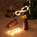 Miniatyrbillede 2 af 5: [3 stk] 2m 20 LED Flaskelys, LED Flaske Lysstreng Vandafvisende Sølvtråd Fleksibel Flaskelampe Dekoration til Jul, Indendørs og Udendørs