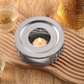 Miniatyrbillede 2 af 5: Rustfrit Stål Tekogebærer, Varmt Kaffevarmer, Tekogebærerbase med Lysopvarmning, Glas Tekande, Tekandevarmer