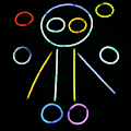Miniatyrbillede 4 af 5: 100 Glow Sticks Bulk Party Favors - Halloween Glow in The Dark Fun Party Pac