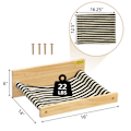 Miniatyrbild 5 av 5: Katt Hängmatta Katt Sitthylla Väggmonterad Hylla Håller Upp Till 22 Lbs, Canvas Stripe