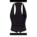 Miniatyrbillede 2 af 5: Elegant og alsidig racerback-vest til kvinder - Tuxedo-jakkesæt - L