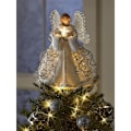 Miniatyrbilde 5 av 5: 2 stk julepynt med engel, engel juletrepynt, juletrepynt med varmt LED-lys, 20x25cm GetRich