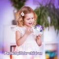 Miniatyrbilde 2 av 5: Stjernehimmel-projektor, stjerneprojektorlampe, 360° rotasjon musikk nattlys, 1