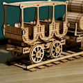 Miniatyrbild 3 av 5: Trämodellbyggsats för att bygga, vinfatstruck, trä 3D-pussel, vuxen träkonstruktionsspel, presenter till pojkar flickor tonåringar män och kvinnor