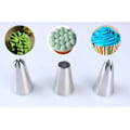 Miniatyrbilde 5 av 5: Sett med 6 store profesjonelle konditorsprøytetupper for dekorering av kaker og cupcakes