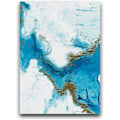 Miniatyrbillede 4 af 5: Art Canvas Navy Blue Abstract Core Abstrakt Vægplakat Og Print Minimalistisk