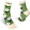 Miniatyrbillede 3 af 5: Womens Girls Toe Socks Five Fingers Cotton Socks Animal Cute Colorful Ankle