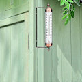 Miniatyrbild 3 av 5: Väggmonterad Termometer, 25 cm Dekorativ Inomhus Utomhus Termometer - Stora Utomhustermometrar För Uteplats Trädgård Växthus, Inga Batterier Behövs