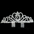 Miniatyrbillede 4 af 5: Krystalkroner og tiaraer, 2 pak tiara krone elegante piger princ